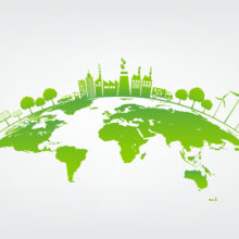 Ecology,Concept,With,Green,City,On,Earth,,World,Environment,And